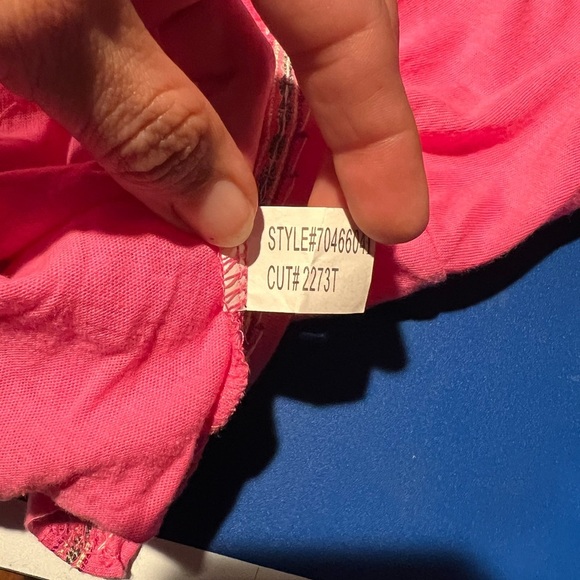 Y2K Self Esteem Pink Beaded Tank Top Size Large - Picture 11 of 11